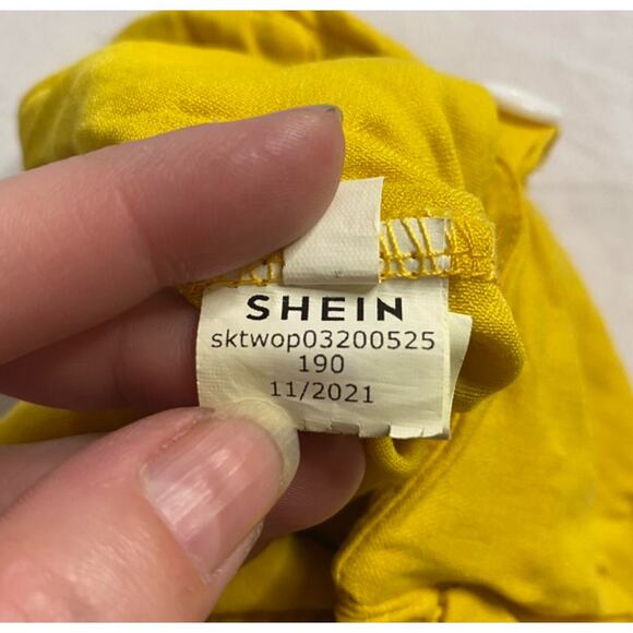 Bright Yellow Button-Front Skirt SHEIN Kids 100 (3–4 Years) - Picture 4 of 6